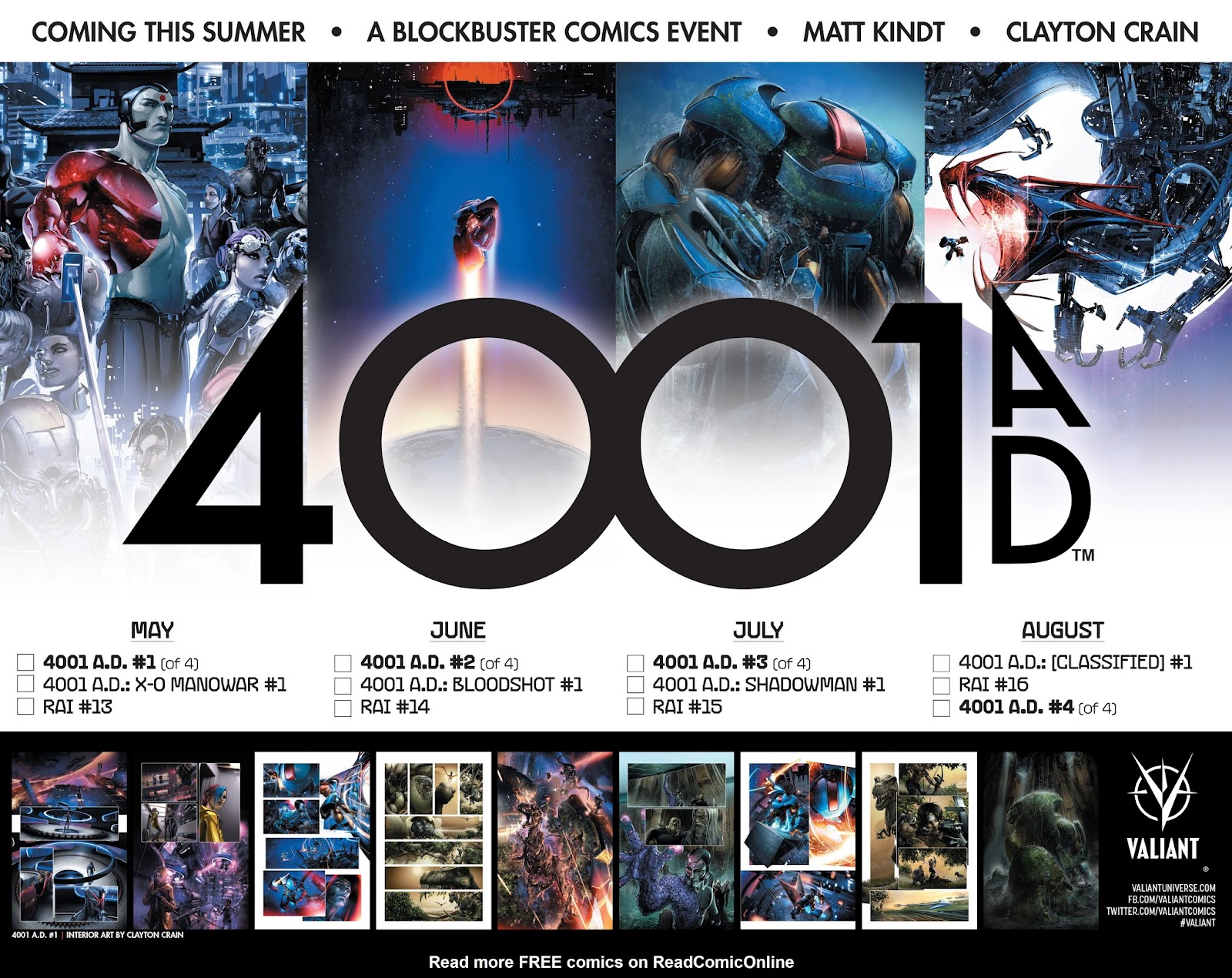 Comic Valiant 4001 Ad Fcbd Special Issue 1 - 