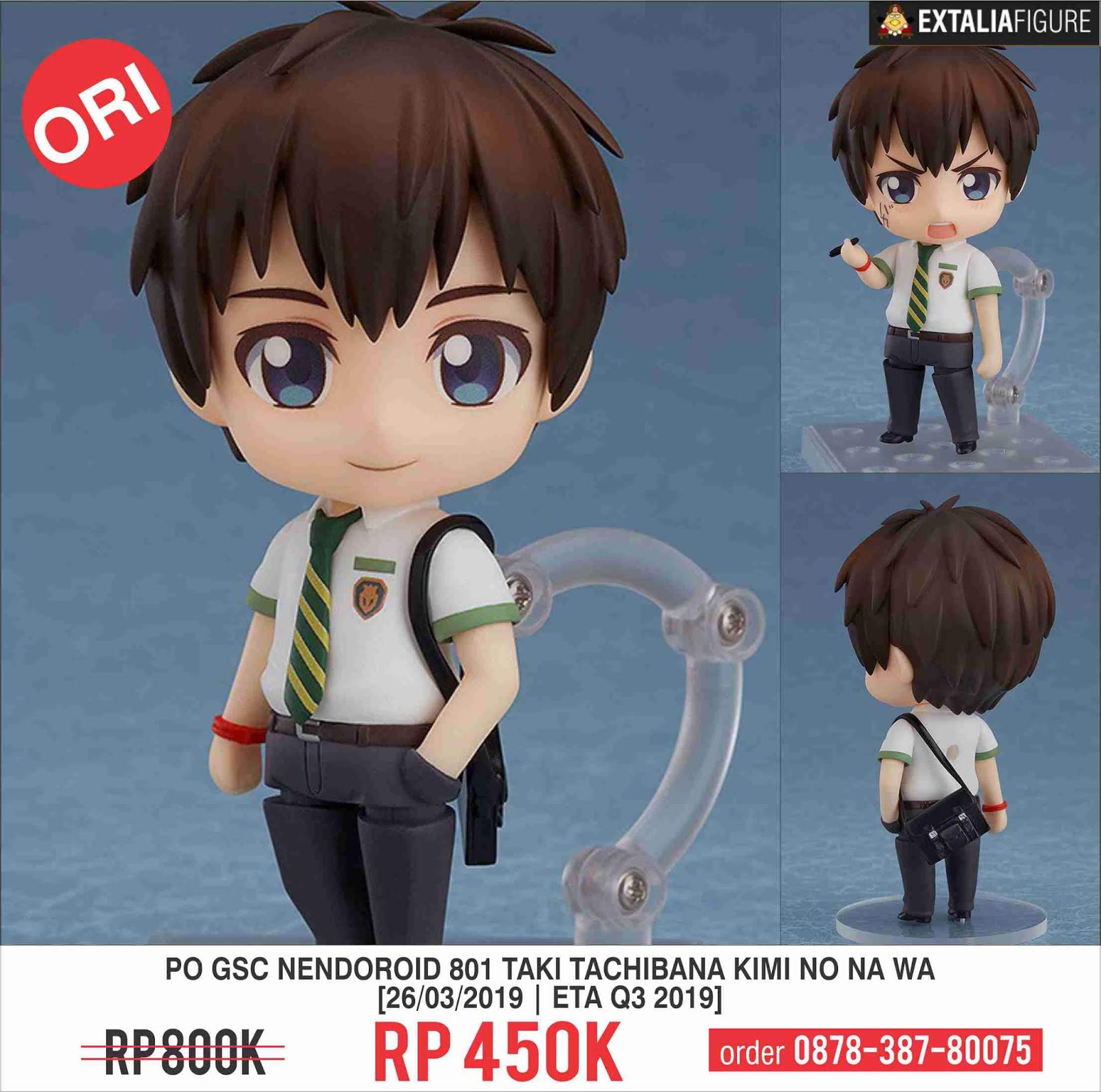Pre Order Gsc Nendoroid 801 Taki Tachibana Kimi No Na Wa Extalia Hobbies