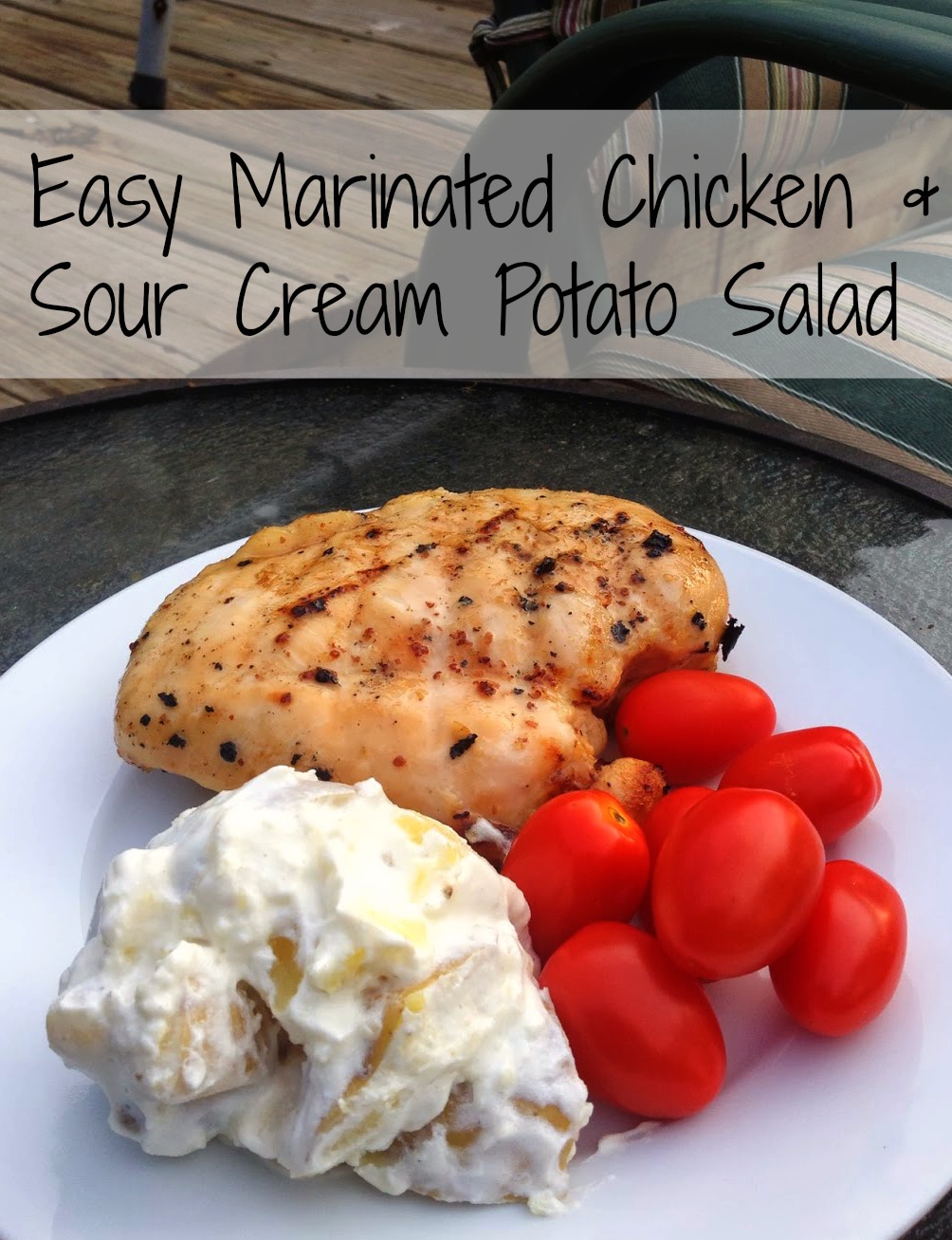 Food Hussy Recipe: Easy Marinated Chicken & Sour Cream Potato Salad ...