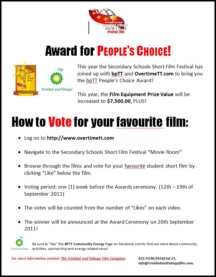 T&T Secondary Schools Short Film Festival 2012