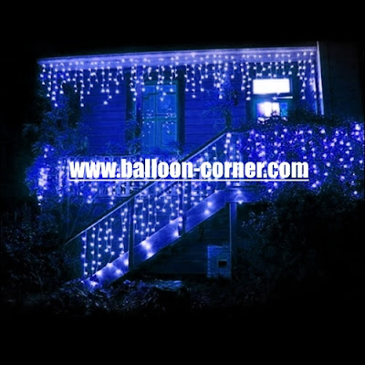Blue LED Curtain Lights / Lampu Tirai LED Biru
