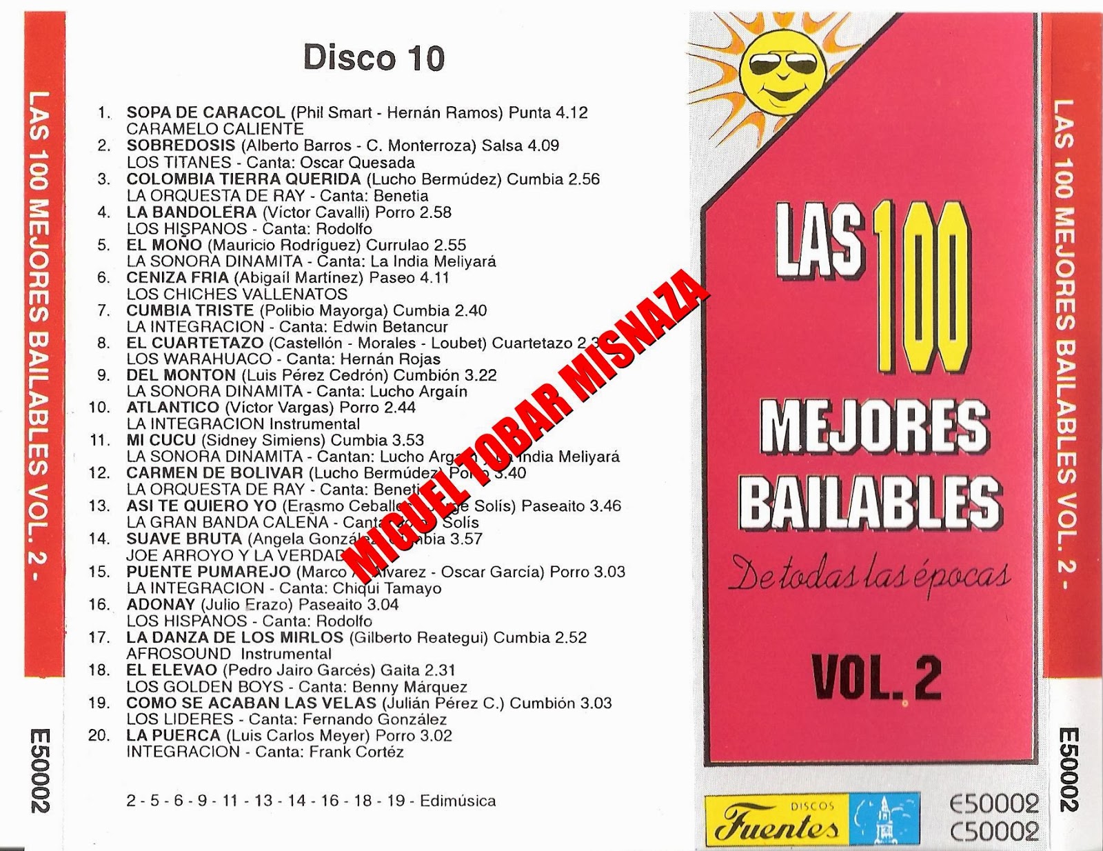 MELODIAS DE COLOMBIA LAS 100 MEJORES BAILABLES DE TODAS LAS EPOCAS VOL
