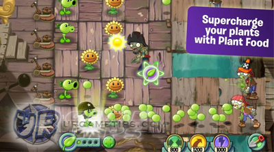 Plants vs. Zombies 2: It's About Time: Plant Food Effects on