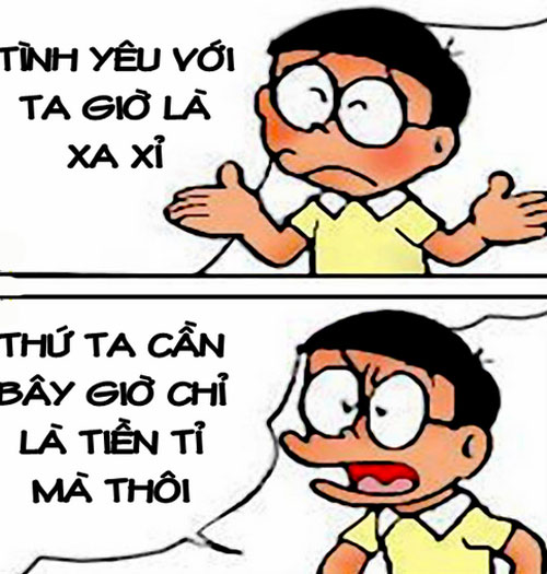 Phọt cười ảnh chế Nobita kèm câu nói chế hay cực chất