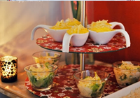 mesa de comida de natal