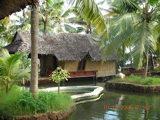 Resort in cochin built on the backwater