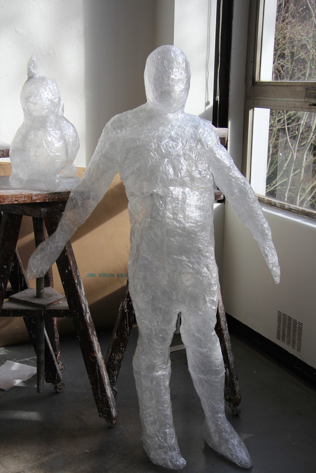 3D DESIGN ART 117 WINTER 2013 SIGHT SPECIFIC PACKING TAPE SCULPTURE