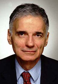 RALPH NADER (1934-PRESENT)  ENVIRONMENTAL ACTIVIST, INDEPENDENT POLITICIAN