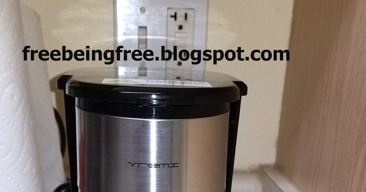 Being Free **REVIEW** Vremi Single Cup Coffee Maker (with 14oz travel