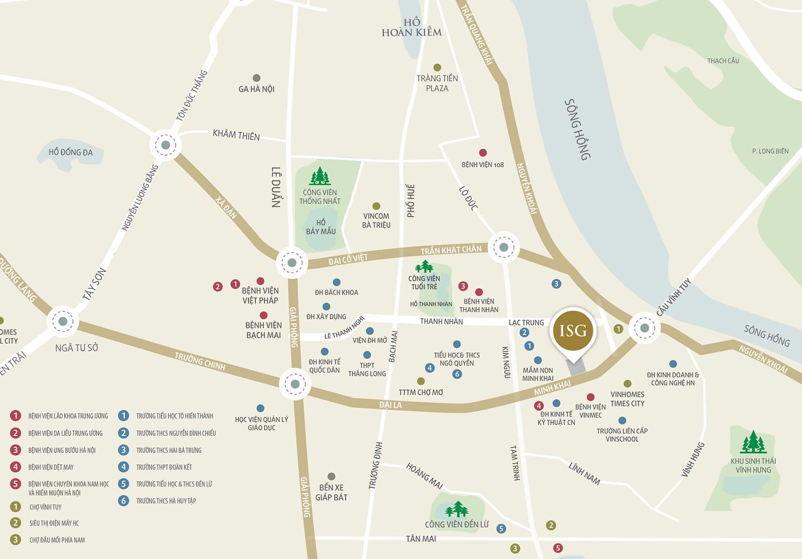 Vị trí dự án chung cư Imperia Sky Garden 423 Minh Khai Vị trí dự án chung cư Imperia Sky Garden 423 Minh Khai