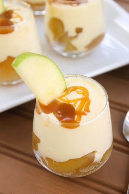 Caramel Apple Cheesecake Pudding Shots Cooking Channel
