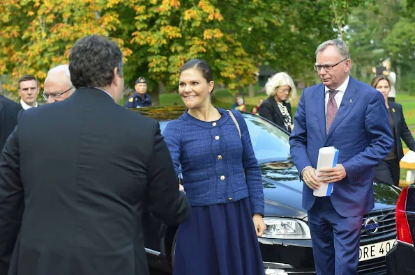 King Carl Gustav of Sweden and Crown Princess Victoria of Sweden visited Swedish Migration Board in Restad farm in Vanersborg Uddevalla