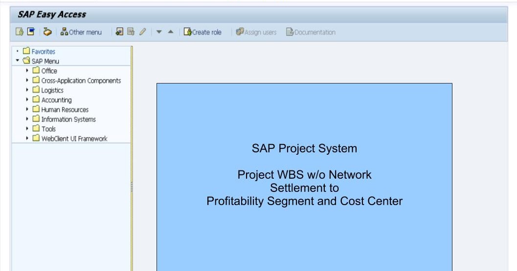 青蛙SAP分享 Froggy's SAP sharing Project System (WBS w/o Network