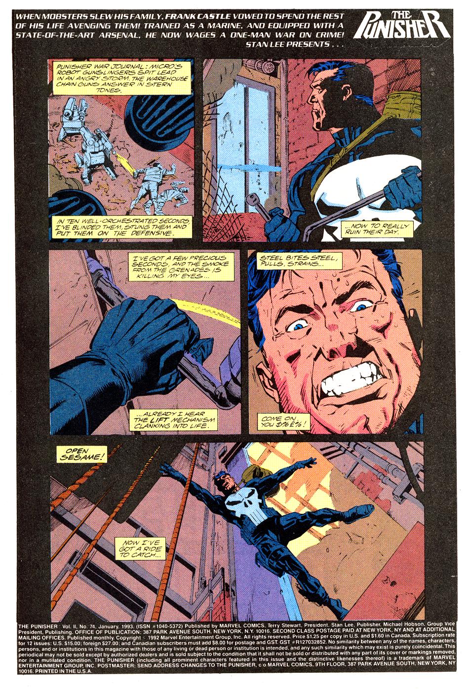 Read online The Punisher (1987) comic -  Issue #74 - Police Action - 2