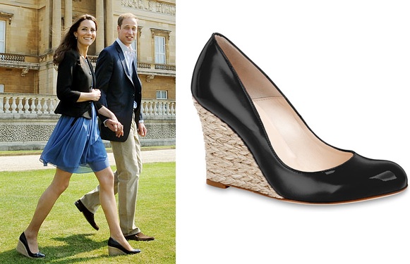 Black Wedge Sandals: Black Wedge Heels Kate Middleton
