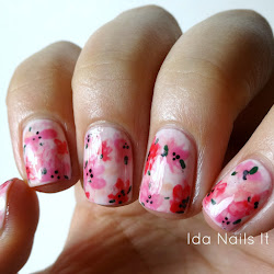 watercolor nails presents paint