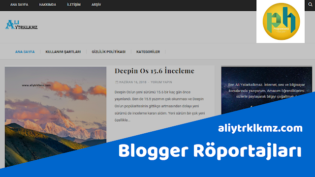 Blogger Röportajları: aliytrklkmz.com