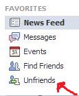 who unfriend you on facebook