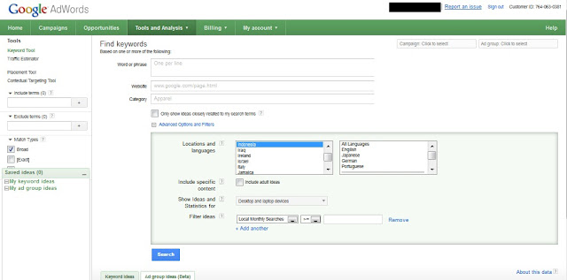 Google Keyword Cara Google Keyword