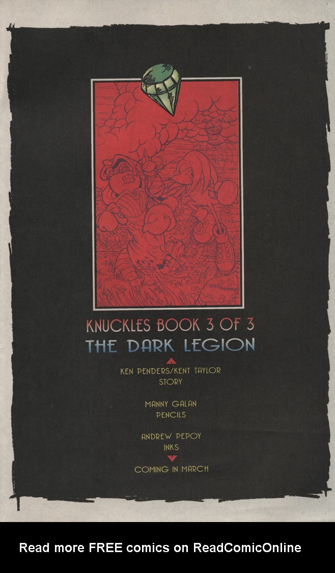 Read online Knuckles the Echidna comic -  Issue #2 - 33