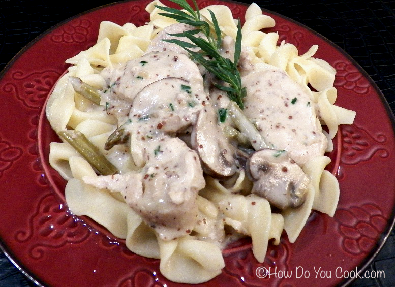 How Do You Chicken and Asparagus with Tarragon Cream Sauce