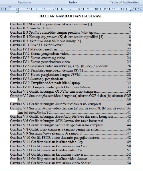 belajar baca tulis: Penggunaan Caption Gambar dan Tabel pada Microsoft