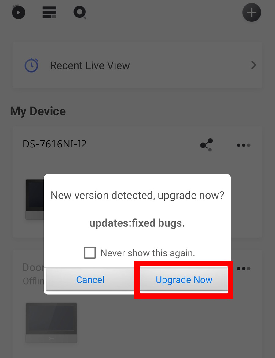 update hik-connect android
