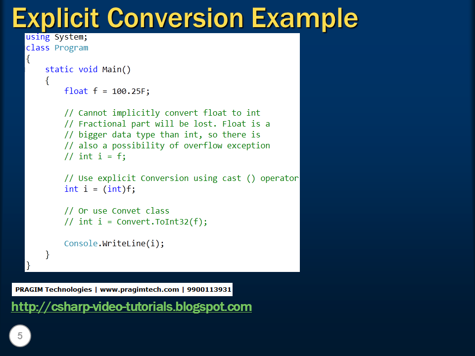 sql-server-and-c-video-tutorial-part-7-datatype-conversions-in-c