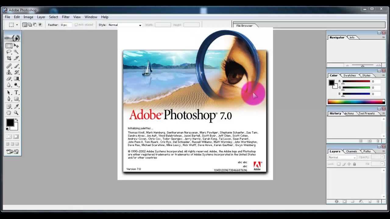 Download Adobe Photoshop 7.0 With Serial Key - Tricks Bishwa