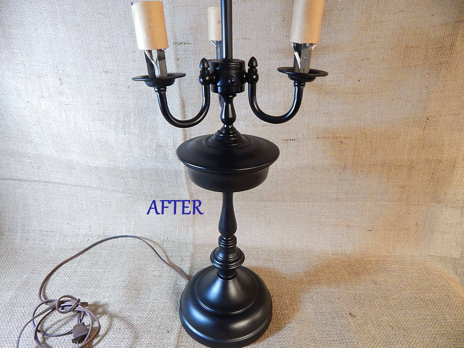 Yes, you can Paint a Brass Lamp Chatter Gal