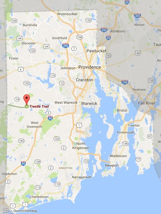 Rich's PedalPoint Railroad Valuation Maps Trestle Trail, RI