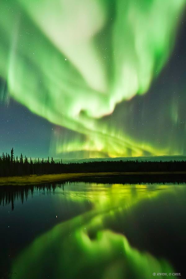 Dazzling Displays of Aurora Borealis Dance Across the Night Sky - Snow