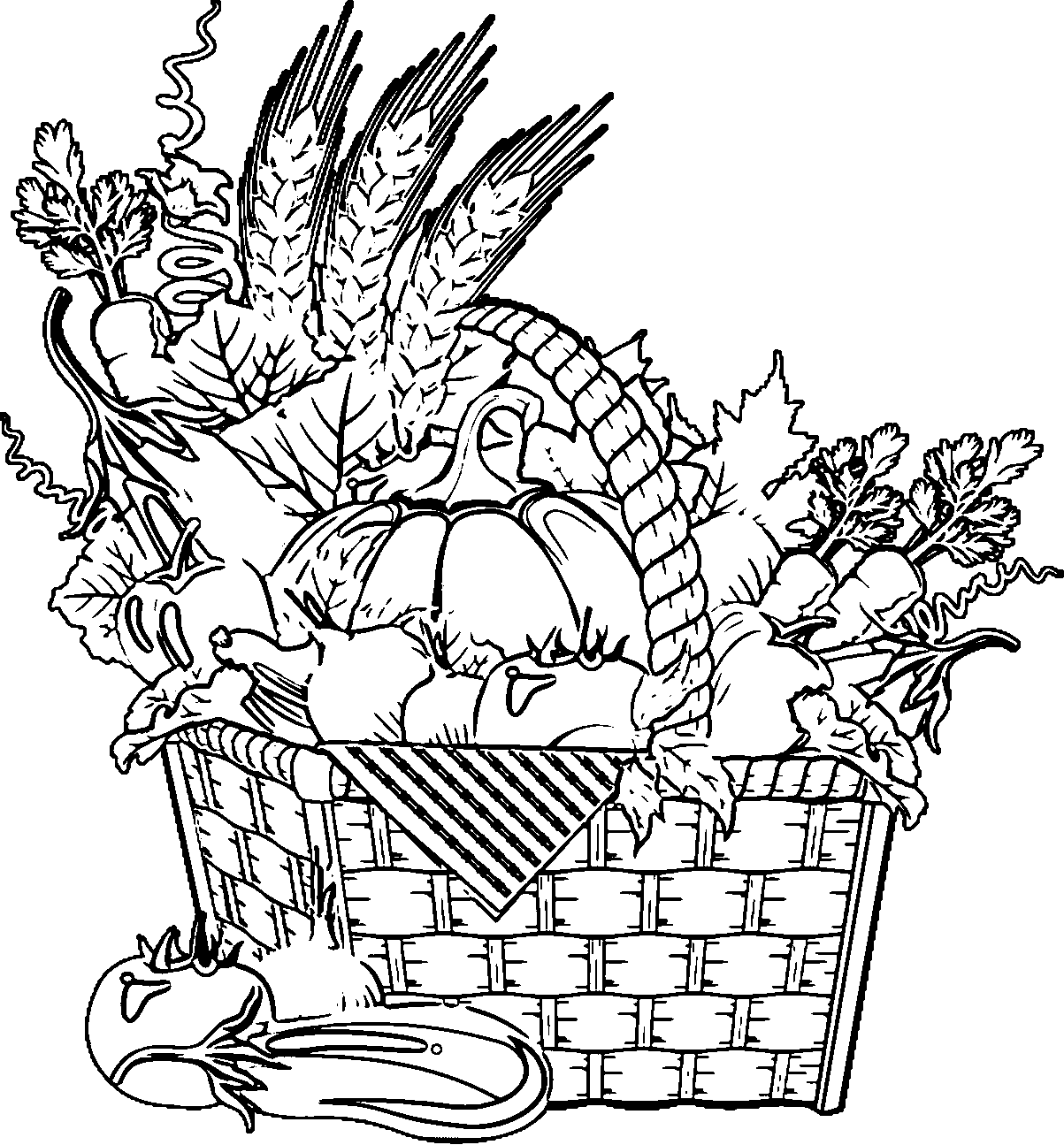 vegtable coloring pages - photo #42