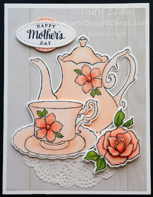 Heart's Delight Cards, Tea Together, Mother's Day Card, Occasions 2019, Stampin' Up!