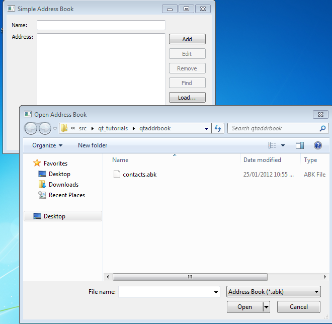 Py In My Eye: Qt 4.8 Address Book Tutorial - Part 6