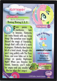 My Little Pony Fluttershy Series 3 Trading Card