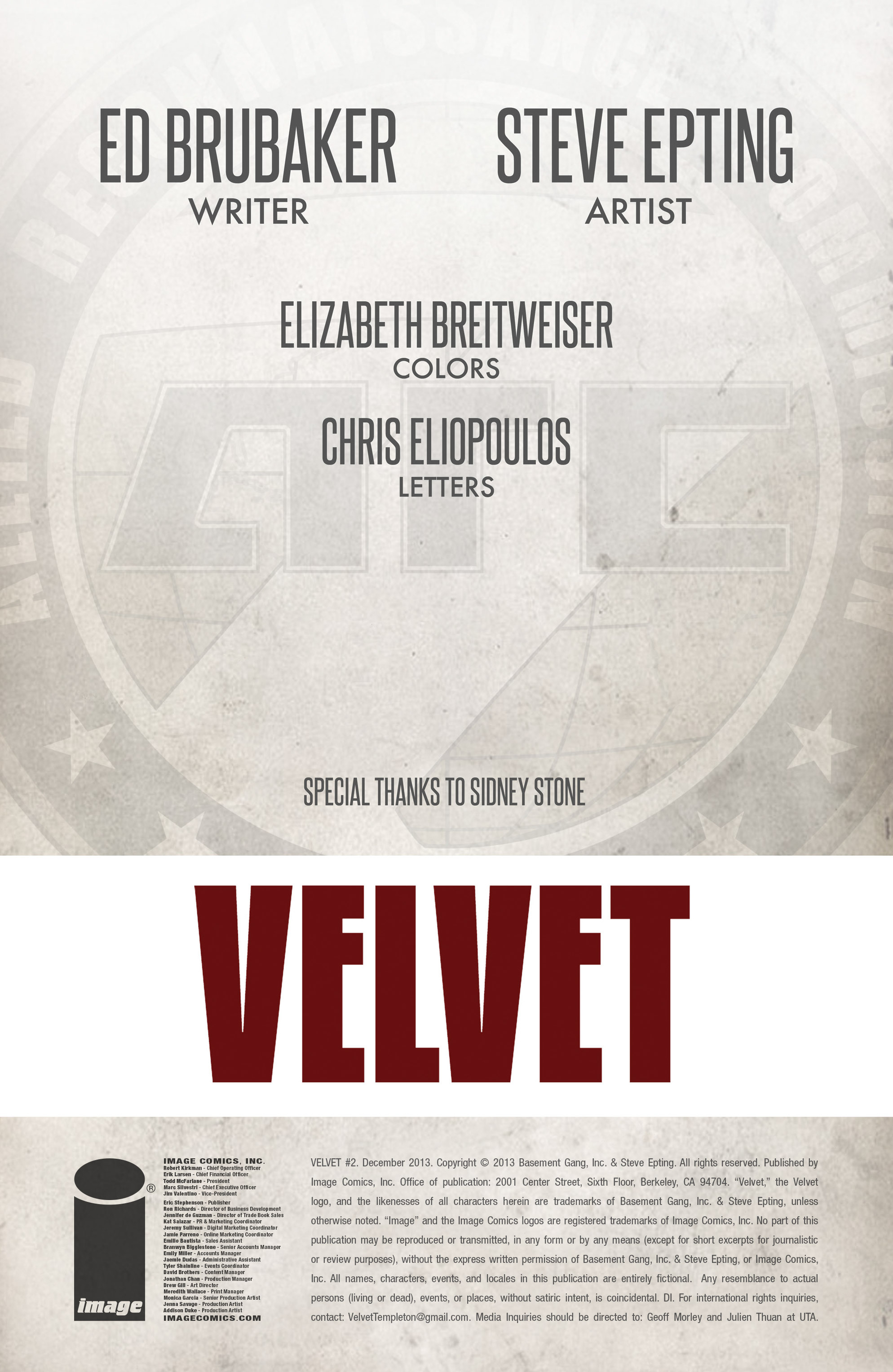 Read online Velvet comic -  Issue #2 - 2