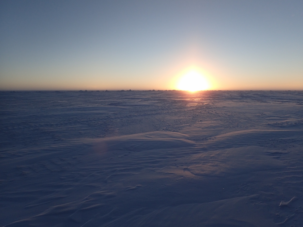 South Pole Mike: Sunset
