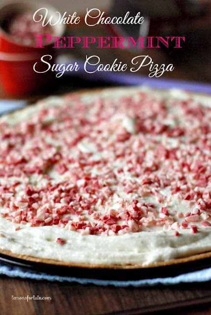 White Chocolate Peppermint Sugar Cookie Pizza 1 20 Festive Holiday Treats 54