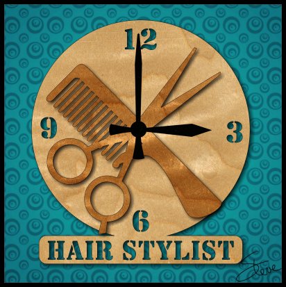 Scrollsaw Workshop 8 Hair Stylist Wall Clock Scroll Saw Pattern