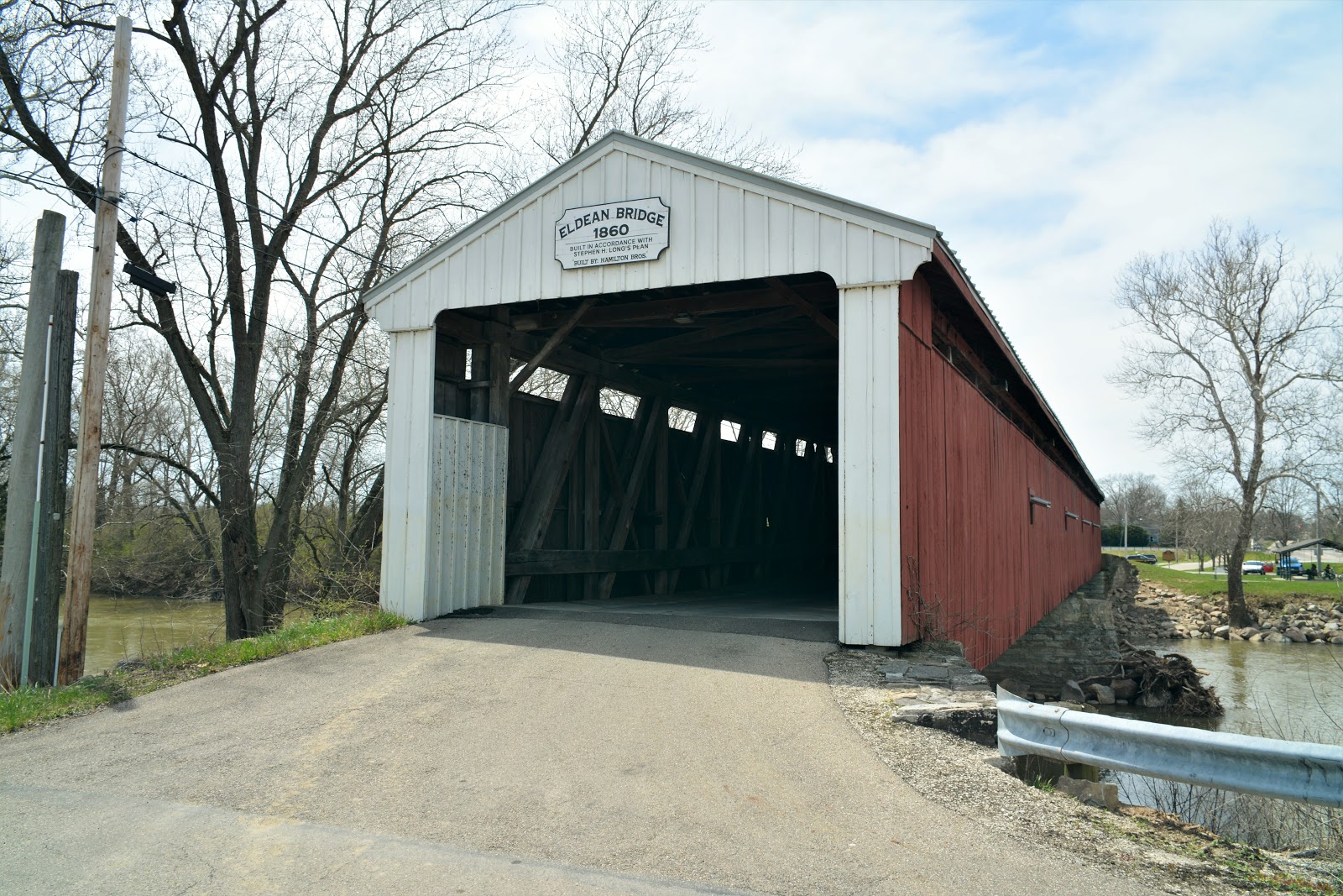 COVERED BRIDGES IN OHIO + ELDEAN COVERED BRIDGE TROY, OHIO