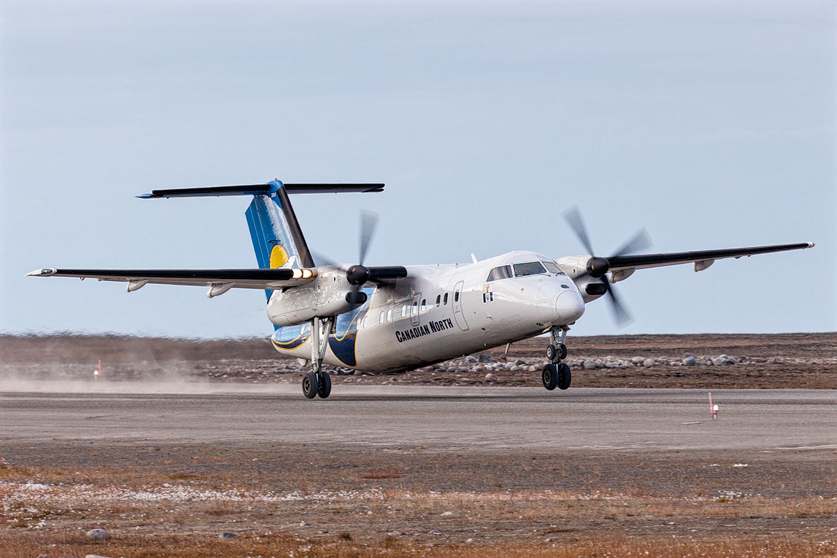 Canadian North DHC Dash 8100 Unbalanced Touch Down