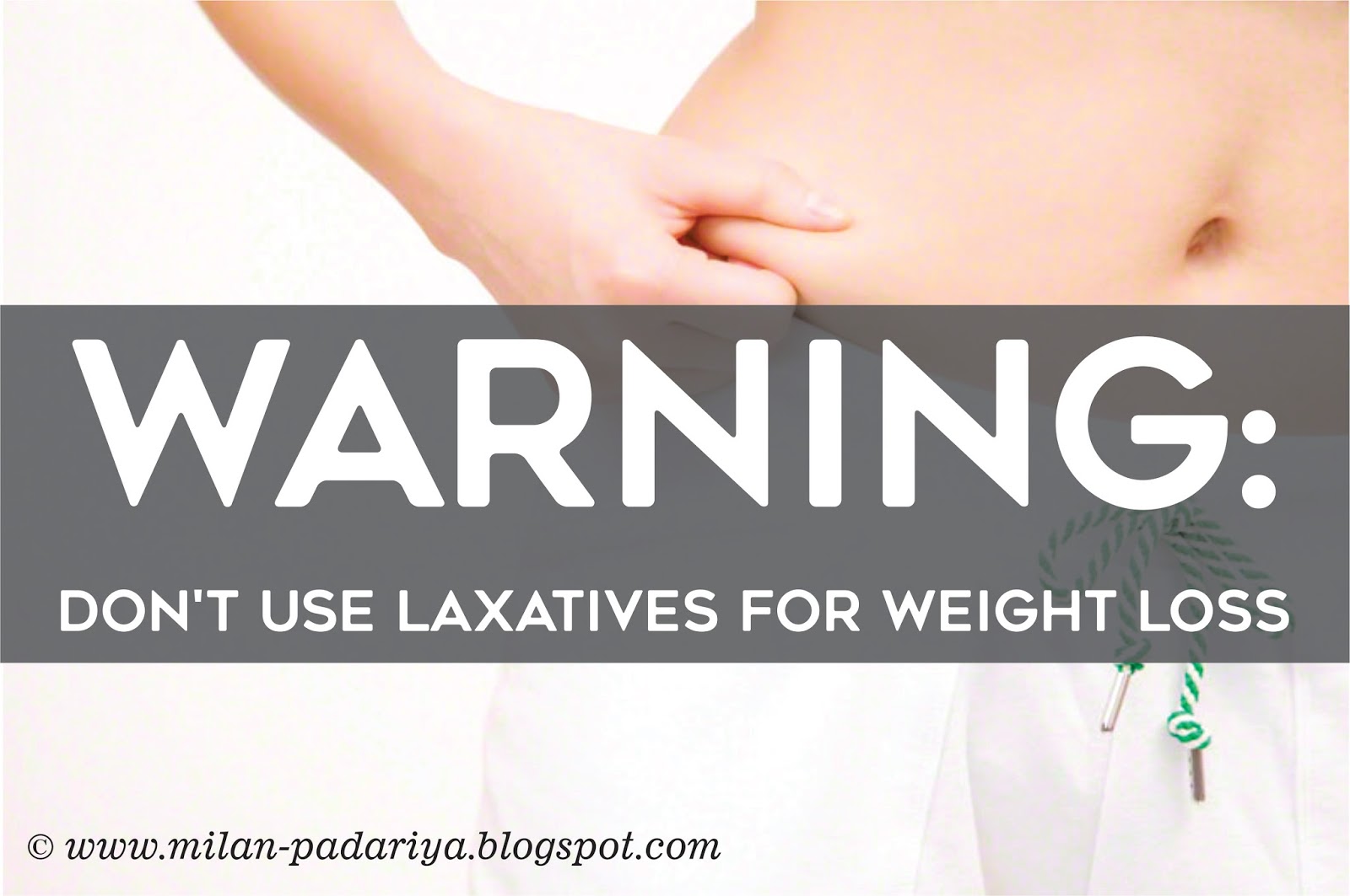 Lose weight quickly using laxatives