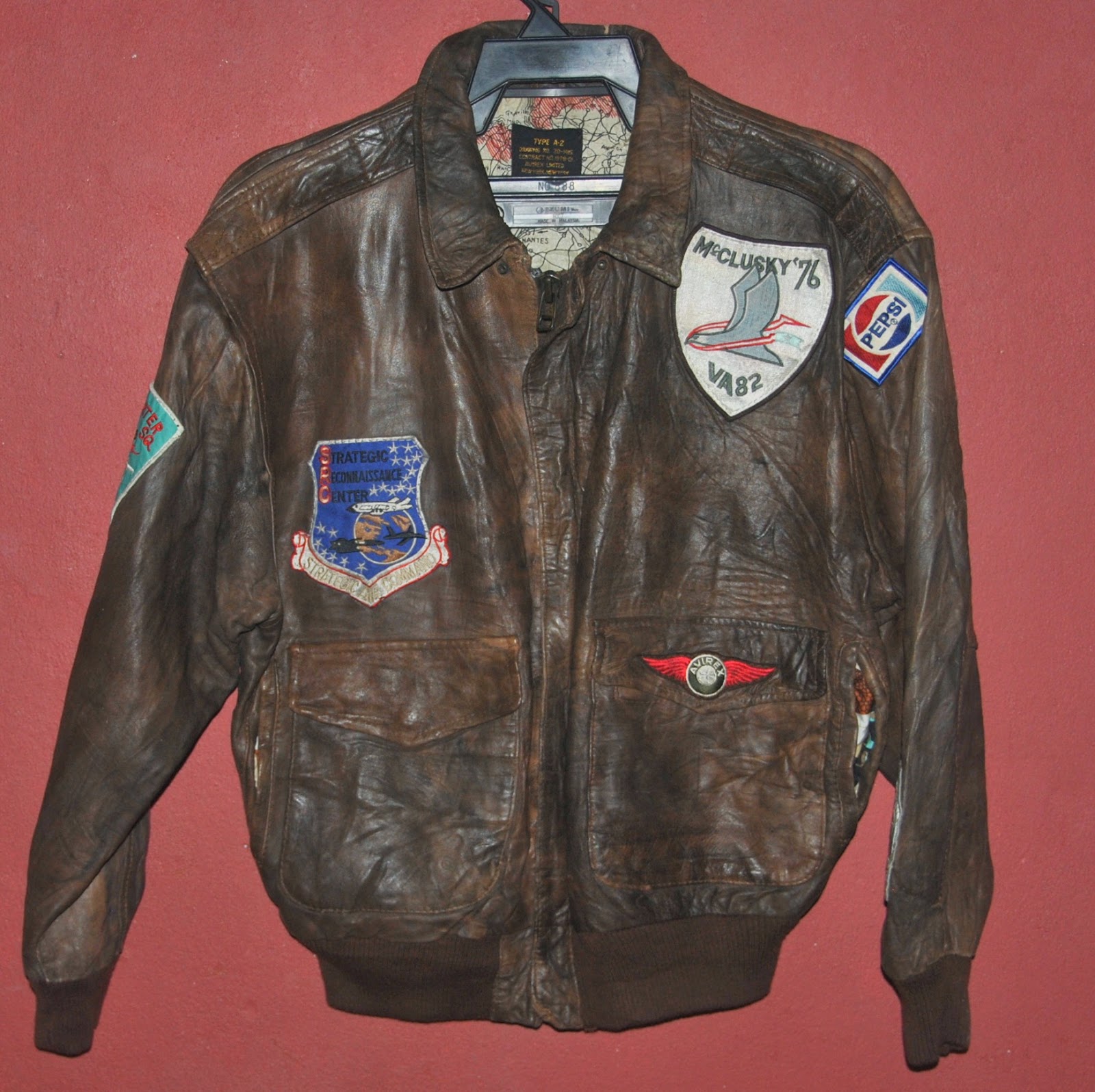 Kopa Bundle: Vintage 80s Avirex type A-2 Flight leather jacket-M