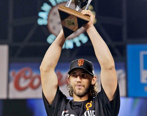 Madison Bumgarner nombrado el JMV del Serie de Campeonato Liga Nacional. 