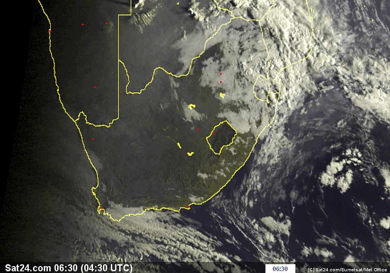 SA Weather and Disaster Observation Service SA Weather Satellite Image