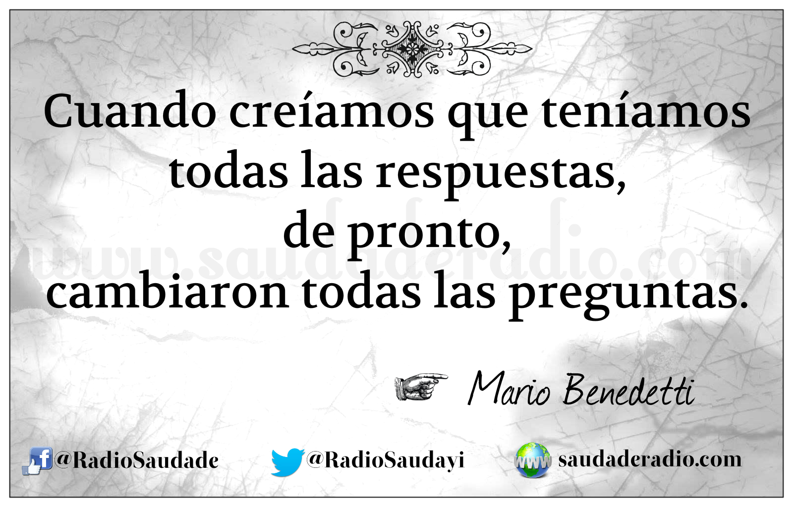 Vamos juntos Mario Benedetti