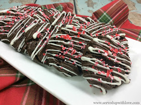 Double Chocolate Peppermint Cookies recipe from Served Up With Love