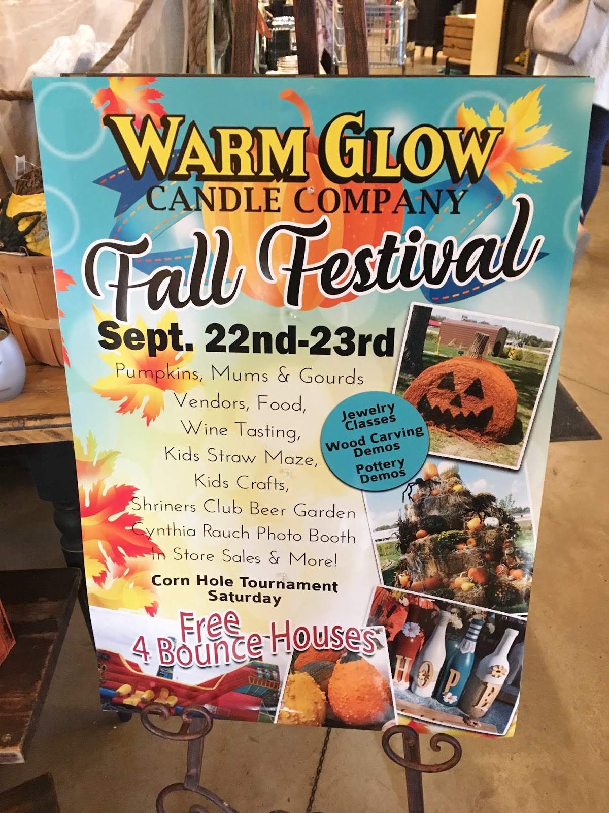 Warm Glow Candle Company Fall Festival Centerville, Indiana