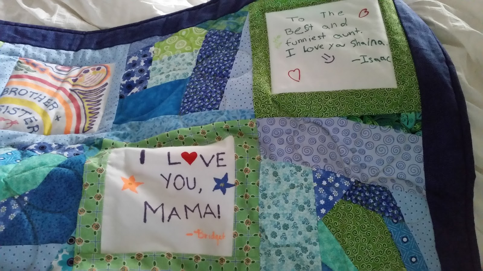 zimmerhouse Personalized Message Quilt for My SisinLaw